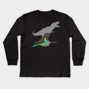 T-rex Meyer's Parrot Kids Long Sleeve T-Shirt